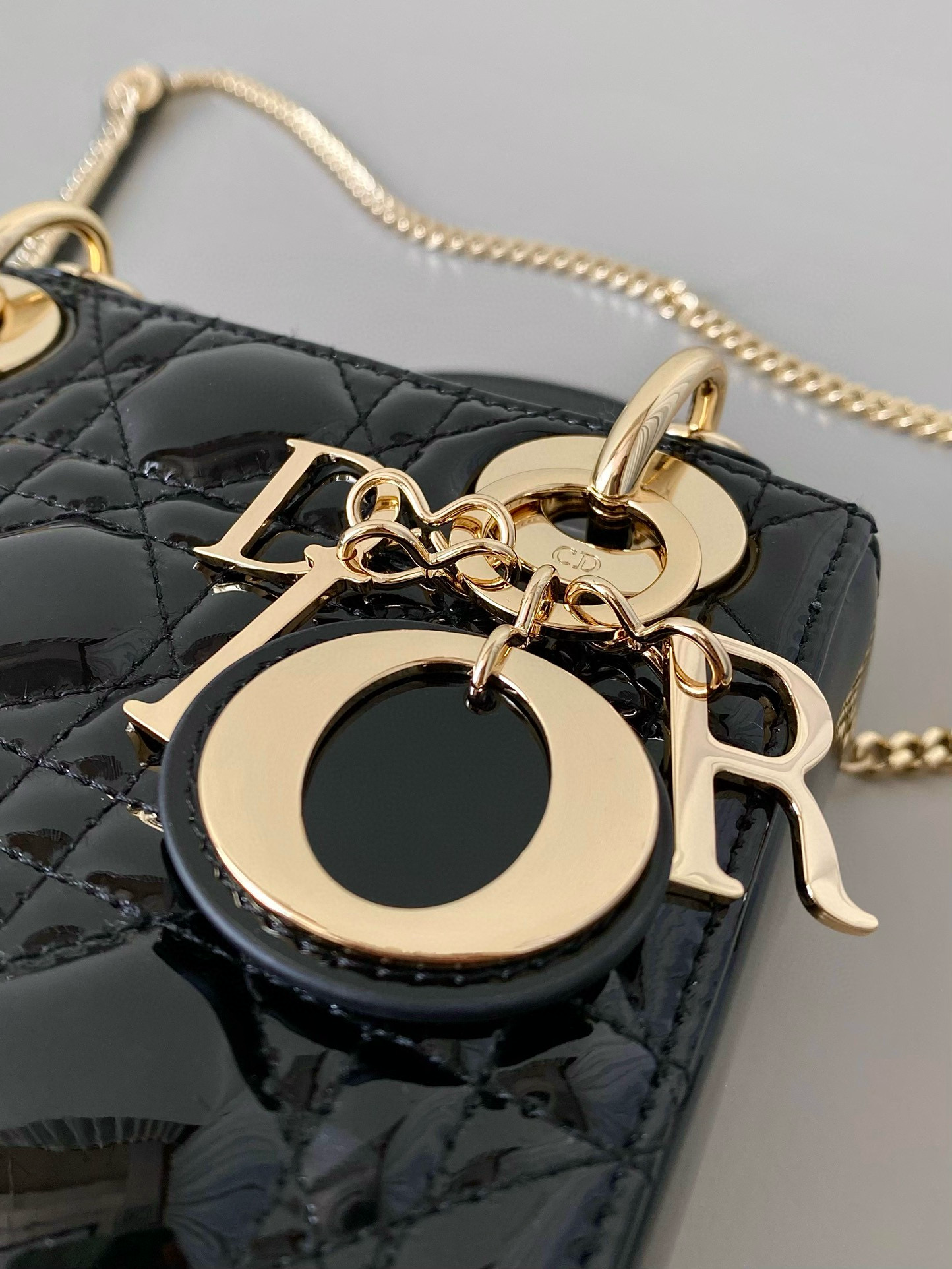 Christian D Lady Mini Black Patent