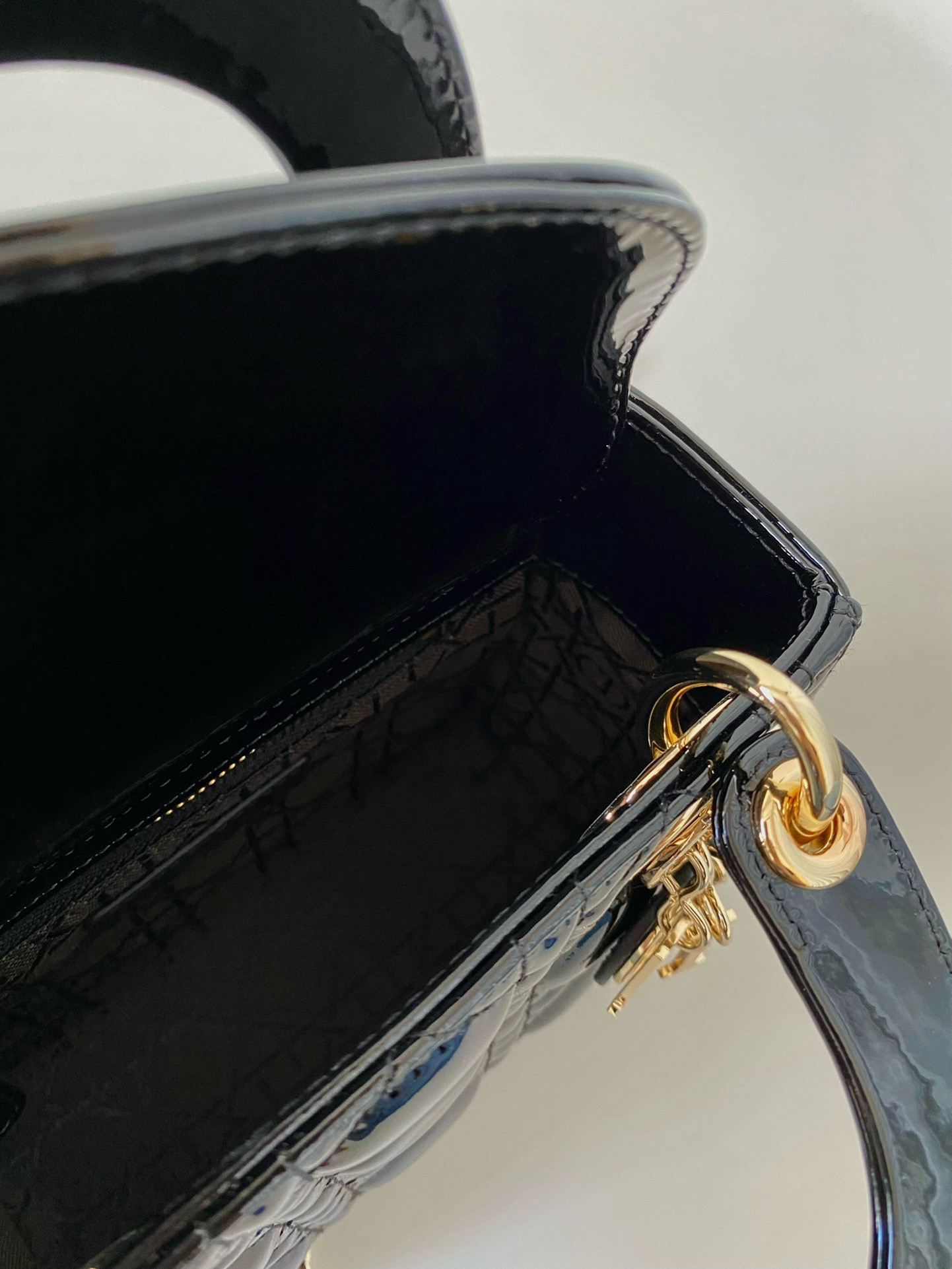 Christian D Lady Mini Black Patent