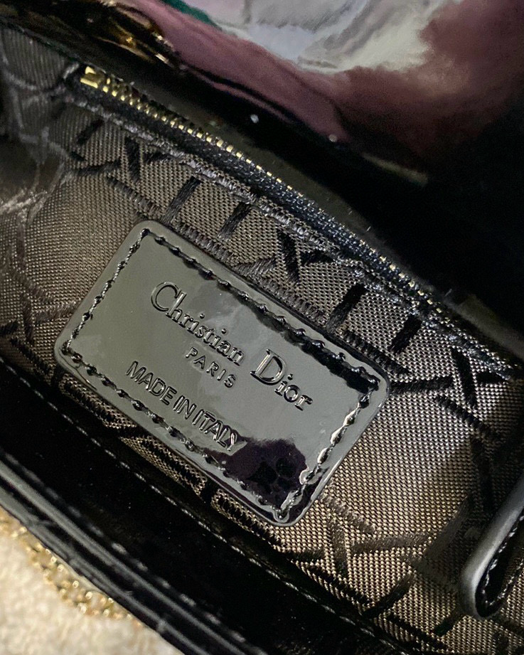 Christian D Lady Mini Black Patent