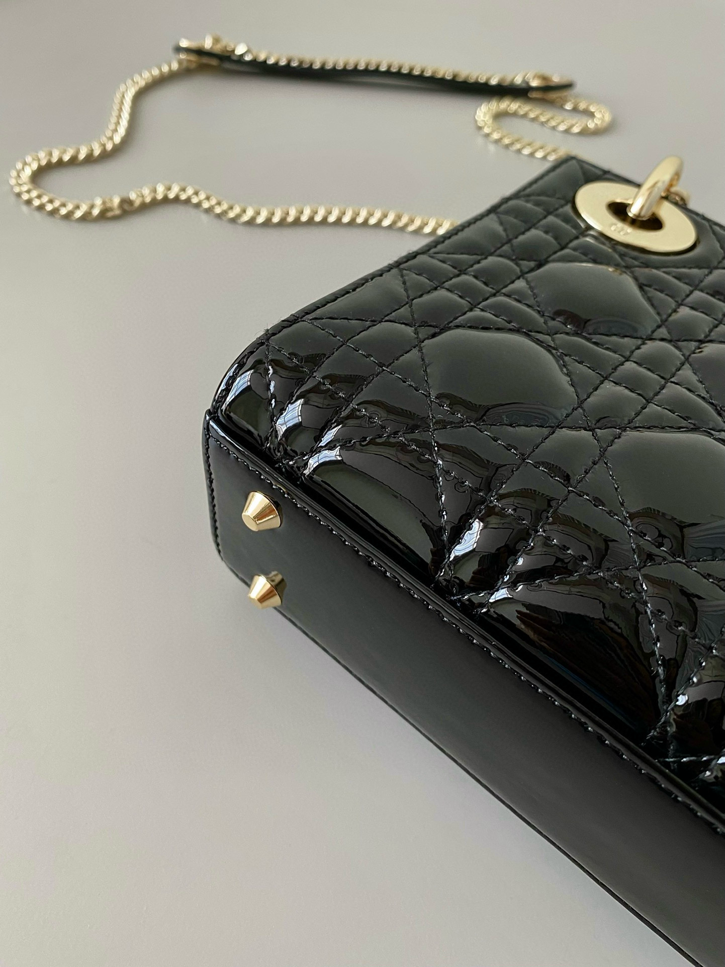 Christian D Lady Mini Black Patent